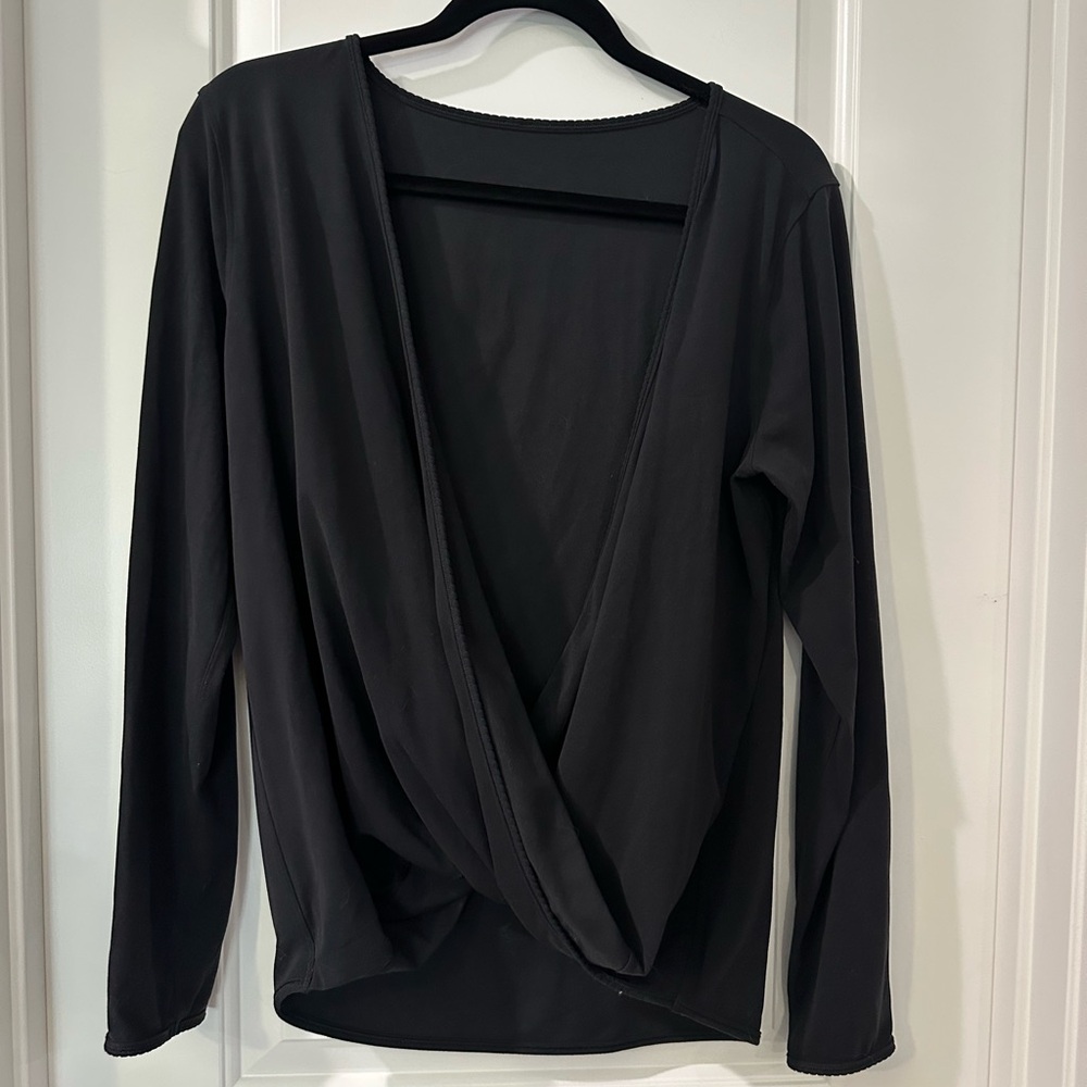 Lululemon Black Women's Wrap Top size 10